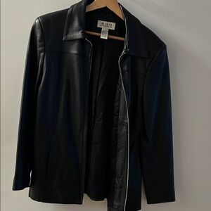 Alfani Women’s Black Leather Jacket